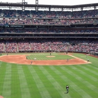 lots red shirts phillies stadium