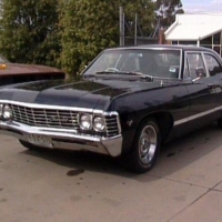 fact chevy impala black 1967